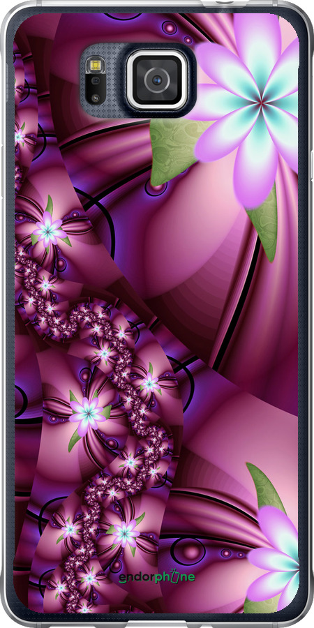 

Силіконовий чохол "Квіткова мозаїка" для Samsung Galaxy Alpha G850F, Рожевий