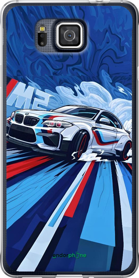Силиконовый чехол БМВ для Samsung Galaxy Alpha G850F - 6292u-65 изображение 