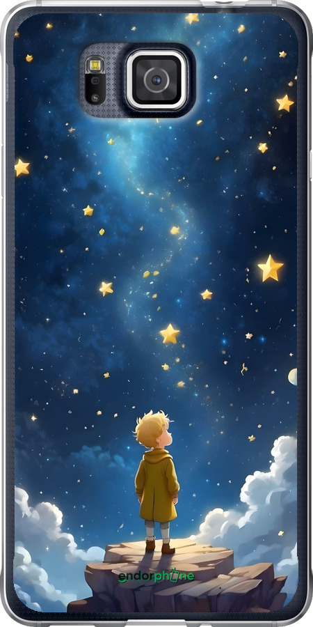 Силиконовый чехол Маленький принц для Samsung Galaxy Alpha G850F - 6326u-65 изображение 