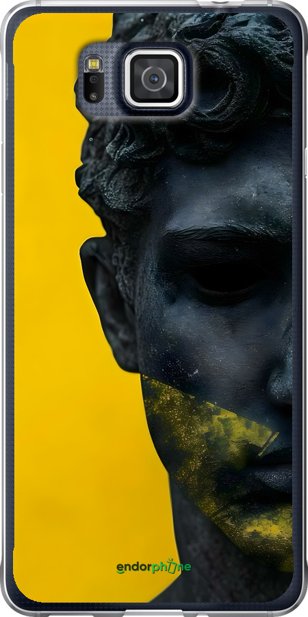 Силиконовый чехол Статуя арт для Samsung Galaxy Alpha G850F - 6330u-65 изображение 