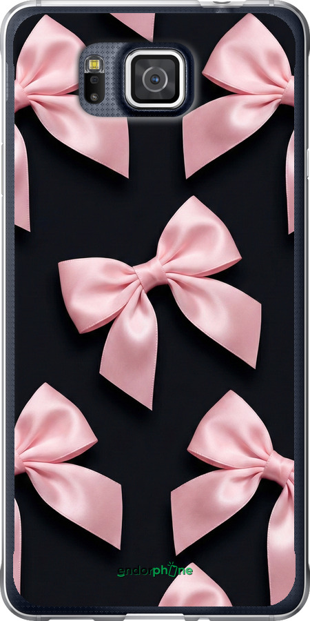Силиконовый чехол Coquette Ribbons Dark Coquette для Samsung Galaxy Alpha G850F - 6767u-65 изображение 