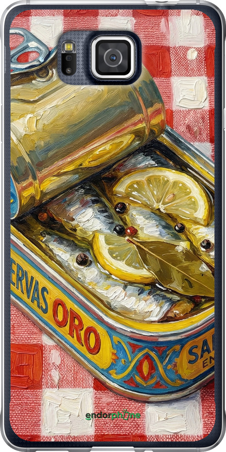 Силіконовий чехол Vintage Sardine Tin Phone для Samsung Galaxy Alpha G850F - 6772u-65 изображение 