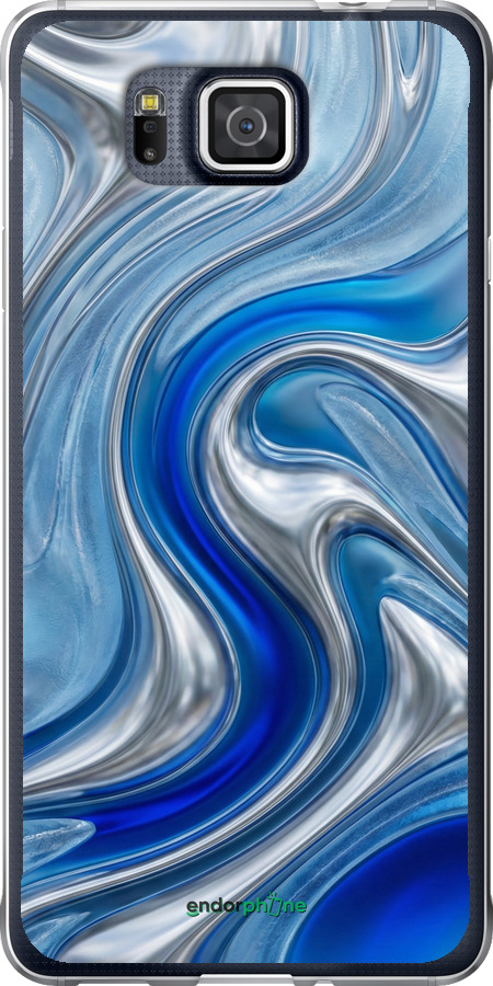 Силиконовый чехол Liquid Chrome для Samsung Galaxy Alpha G850F - 6781u-65 изображение 