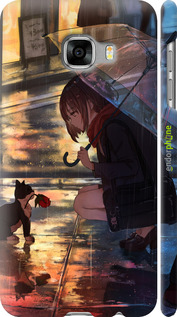3D пластиковий матовий чехол Anime для Samsung Galaxy C5 C5000 - 6609m-301 изображение 