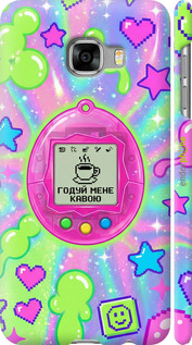 3D пластиковый матовый чехол Y2K Aesthetic Retro Pet: Годуй мене кавою для Samsung Galaxy C5 C5000 - 6784m-301 изображение 
