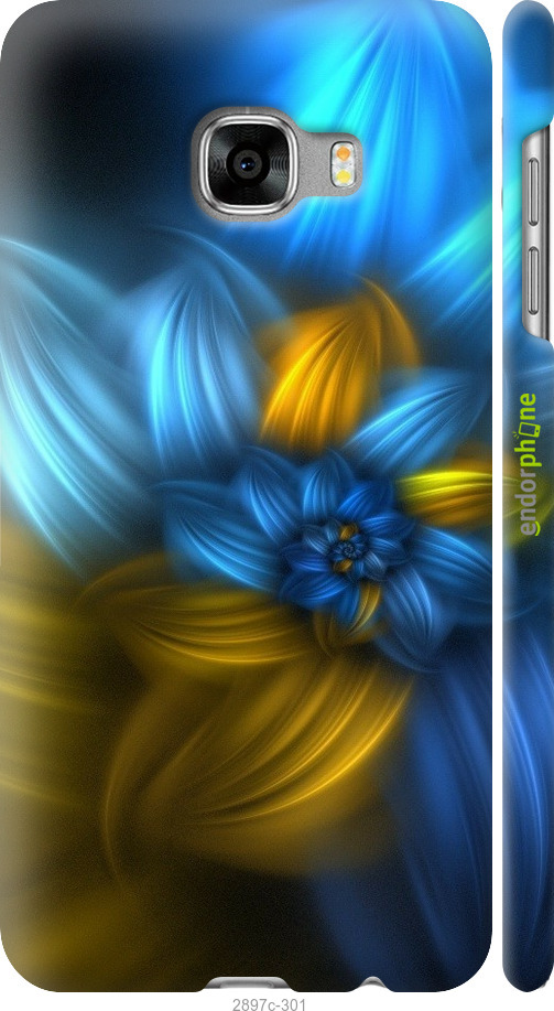 

3D пластиковий матовий чохол "Візерунок 46" для Samsung Galaxy C5 C5000, Синій