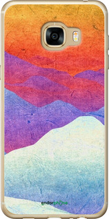 2D пластиковый чехол Горный закат для Samsung Galaxy C5 C5000 - 6479t-301 изображение 