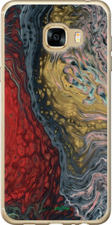 2D пластиковый чехол С изображением абстрактной живописи для Samsung Galaxy C5 C5000 - 6530t-301 изображение 