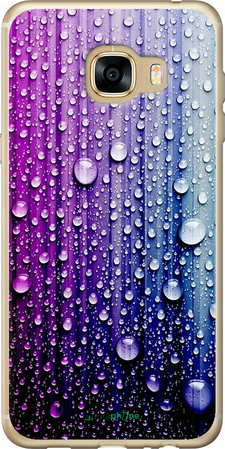 

Силіконовий чохол "Краплини води" для Samsung Galaxy C5 C5000, Синій