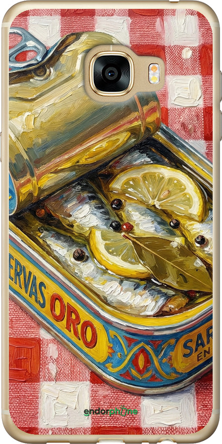 2D пластиковый чехол Vintage Sardine Tin Phone для Samsung Galaxy C5 C5000 - 6772t-301 изображение 