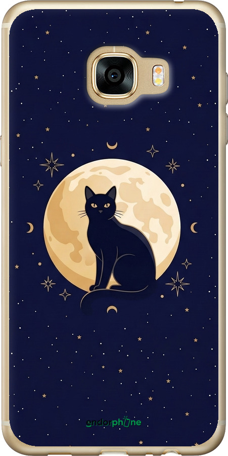 2D пластиковий чехол Cute Cat Celestial/Witchy для Samsung Galaxy C5 C5000 - 6787t-301 изображение 
