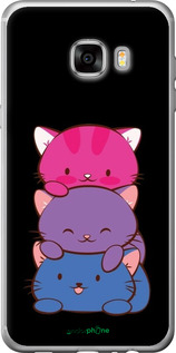 Силиконовый чехол Милые кошки для Samsung Galaxy C7 C7000 - 6518u-302 изображение 