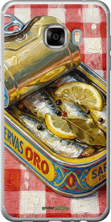 Силиконовый чехол Vintage Sardine Tin Phone для Samsung Galaxy C7 C7000 - 6772u-302 изображение 