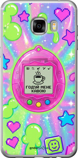 Силиконовый чехол 'Y2K Aesthetic Retro Pet: Годуй мене кавою' для Samsung Galaxy C7 C7000 изображение 3