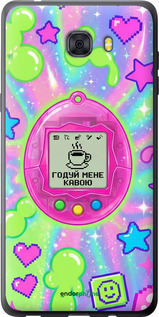 Силиконовый чехол Y2K Aesthetic Retro Pet: Годуй мене кавою для Samsung Galaxy C9 Pro - 6784u-720 изображение 