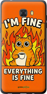 Силіконовий чохол 'Funny Cat' для Samsung Galaxy C9 Pro зображення 5