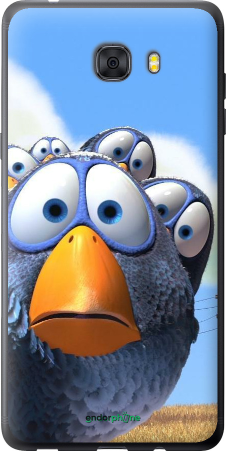 Силіконовий чехол Angry Birds для Samsung Galaxy C9 Pro - 6008u-720 изображение 