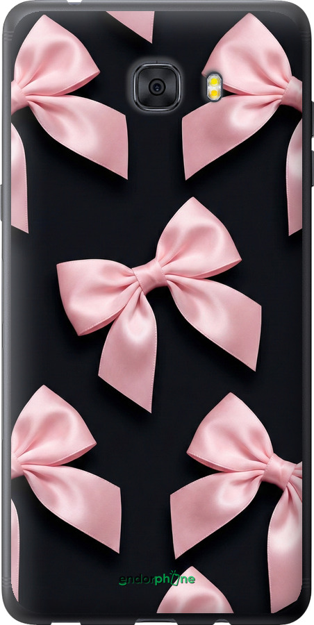 Силиконовый чехол Coquette Ribbons Dark Coquette для Samsung Galaxy C9 Pro - 6767u-720 изображение 