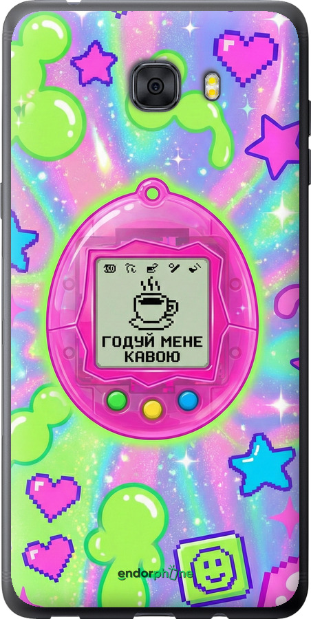 Силиконовый чехол Y2K Aesthetic Retro Pet: Годуй мене кавою для Samsung Galaxy C9 Pro - 6784u-720 изображение 