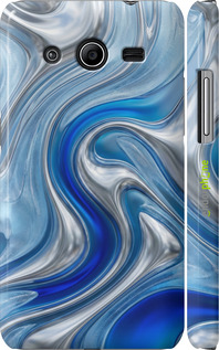 3D пластиковый матовый чехол 'Liquid Chrome' для Samsung Galaxy Core 2 G355 изображение 3