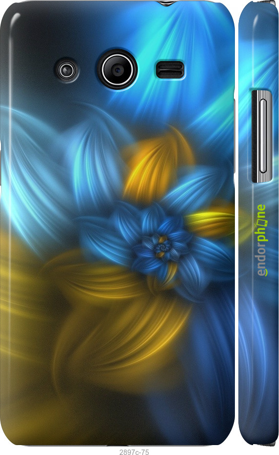 

3D пластиковий матовий чохол "Візерунок 46" для Samsung Galaxy Core 2 G355, Синій