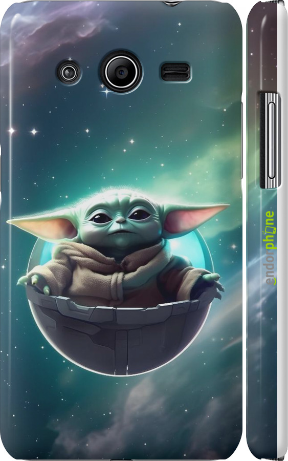 3D пластиковий глянцевий чехол Малышь йода для Samsung Galaxy Core 2 G355 - 6294c-75 изображение 