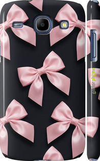 3D пластиковый глянцевый чехол 'Coquette Ribbons Dark Coquette' для Samsung Galaxy Core i8262 изображение 3