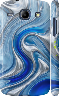 3D пластиковий глянцевий чехол Liquid Chrome для Samsung Galaxy Core i8262 - 6781c-88 изображение 