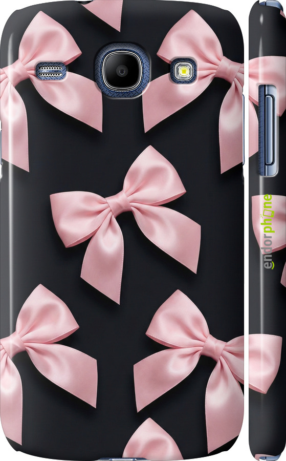 3D пластиковый глянцевый чехол Coquette Ribbons Dark Coquette для Samsung Galaxy Core i8262 - 6767c-88 изображение 