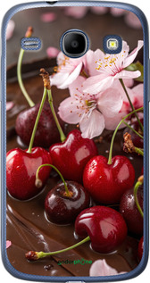 Силіконовий чехол Вишня у шоколаді для Samsung Galaxy Core i8262 - 6698u-88 изображение 