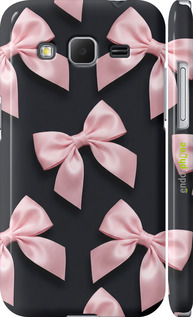 3D пластиковый матовый чехол Coquette Ribbons Dark Coquette для Samsung Galaxy Core Prime G360H - 6767m-76 изображение 