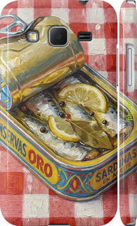 3D пластиковый глянцевый чехол Vintage Sardine Tin Phone для Samsung Galaxy Core Prime G360H - 6772c-76 изображение 