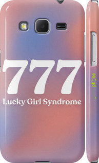 3D пластиковый глянцевый чехол 'Aesthetic Aura Gradient 777 Lucky Energy' для Samsung Galaxy Core Prime G360H изображение 5