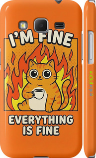 3D пластиковый глянцевый чехол 'Funny Cat' для Samsung Galaxy Core Prime G360H изображение 9