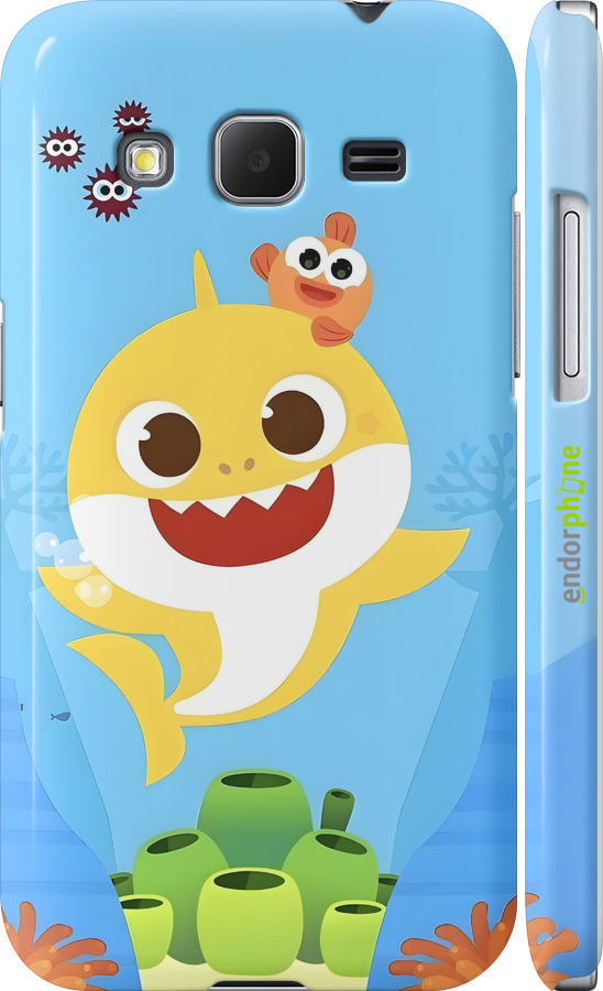 3D пластиковый глянцевый чехол Бейби Шарк для Samsung Galaxy Core Prime G360H - 6303c-76 изображение 