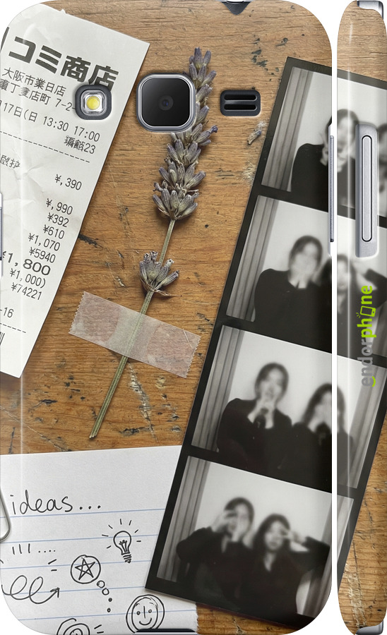 3D пластиковий матовий чехол Aesthetic Scrapbook Collage для Samsung Galaxy Core Prime G360H - 6773m-76 изображение 