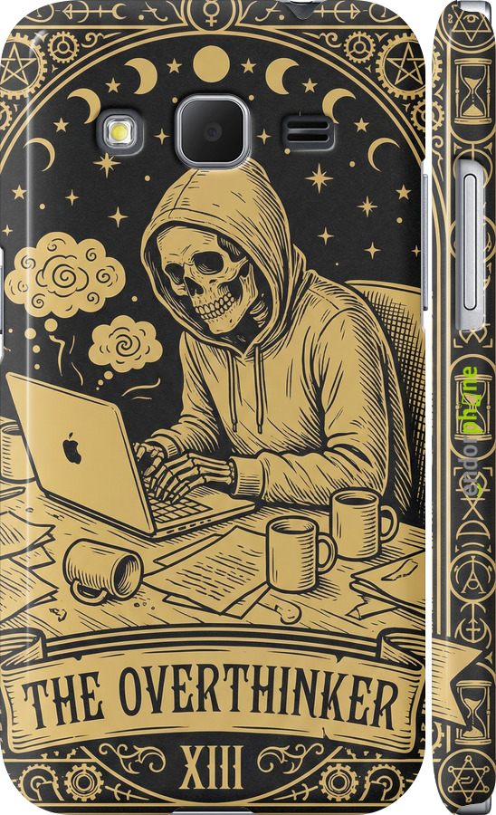 3D пластиковый глянцевый чехол The Overthinker для Samsung Galaxy Core Prime G360H - 6774c-76 изображение 