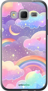 Силиконовый чехол Облака и радуга для Samsung Galaxy Core Prime G360H - 6312u-76 изображение 