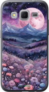 Силиконовый чехол Ночь луна арт для Samsung Galaxy Core Prime G360H - 6319u-76 изображение 