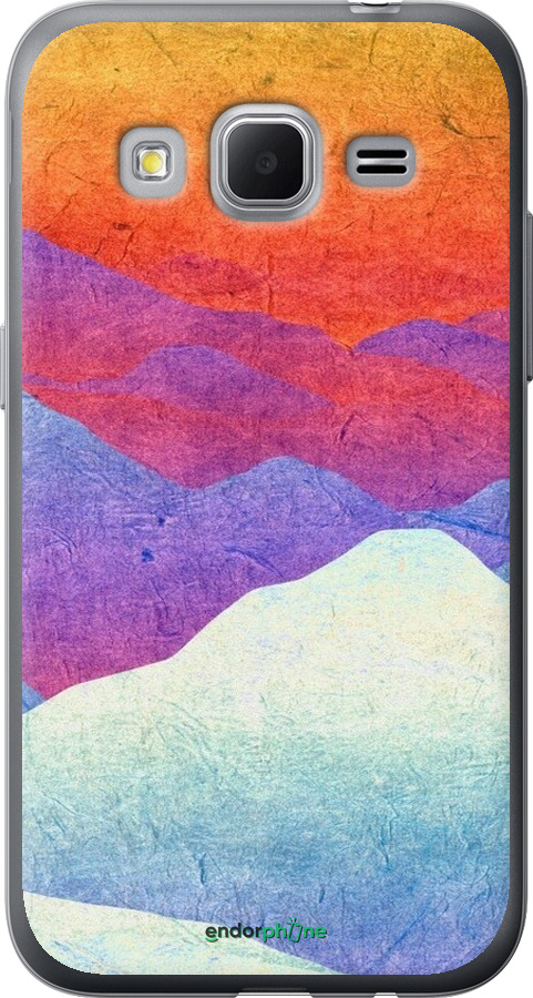 Силіконовий чехол Гірський захід сонця для Samsung Galaxy Core Prime G360H - 6479u-76 изображение 