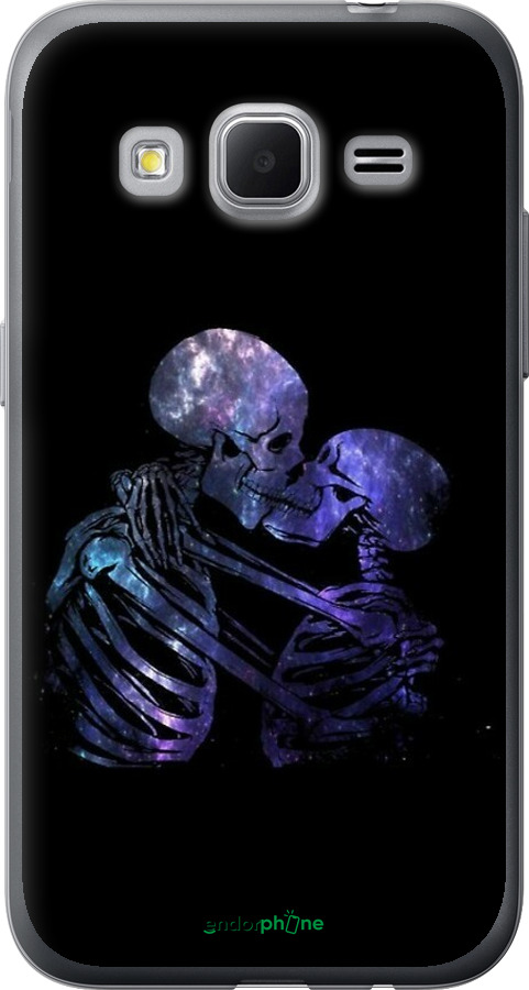 Силиконовый чехол С изображением скелета для Samsung Galaxy Core Prime G360H - 6537u-76 изображение 