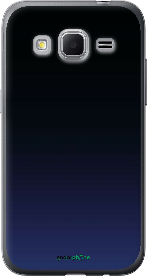 Силіконовий чехол Градієнт у темно-синьому стилі для Samsung Galaxy Core Prime G360H - 6542u-76 изображение 