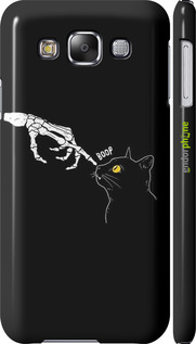 3D пластиковый глянцевый чехол Кошка для Samsung Galaxy E5 E500H - 6505c-82 изображение 
