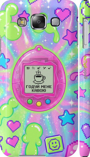 3D пластиковый глянцевый чехол 'Y2K Aesthetic Retro Pet: Годуй мене кавою' для Samsung Galaxy E5 E500H изображение 5