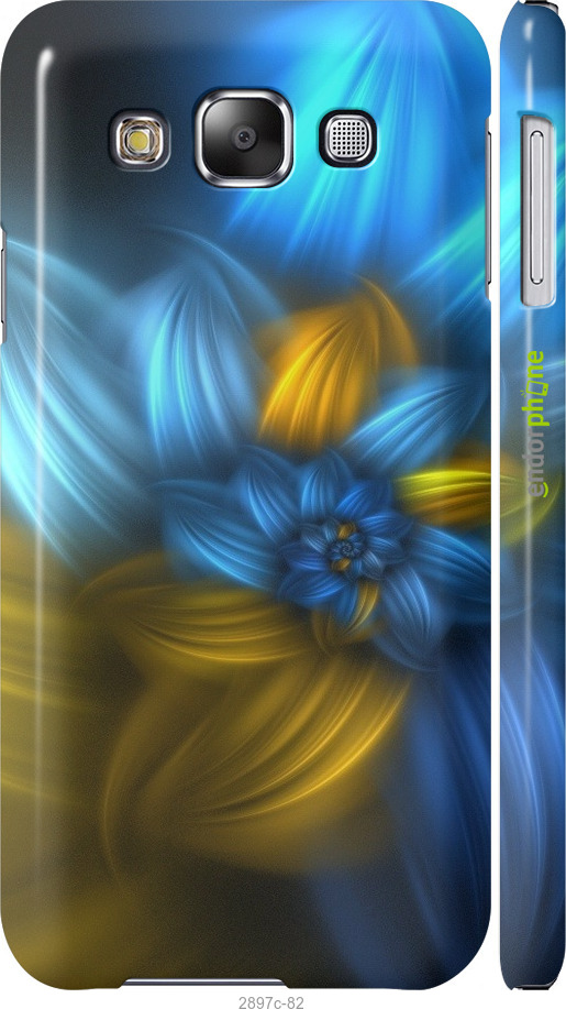 

3D пластиковий матовий чохол "Візерунок 46" для Samsung Galaxy E5 E500H, Синій