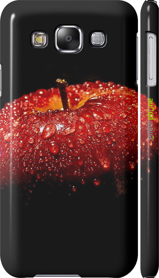 3D пластиковий глянцевий чехол Яблуко для Samsung Galaxy E5 E500H - 6022c-82 изображение 