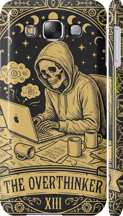 3D пластиковий глянцевий чехол The Overthinker для Samsung Galaxy E5 E500H - 6774c-82 изображение 