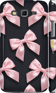 3D пластиковый матовый чехол 'Coquette Ribbons Dark Coquette' для Samsung Galaxy Grand 2 G7102 изображение 3