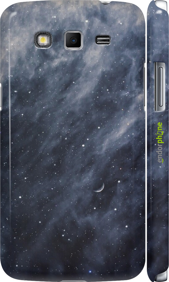 3D пластиковый матовый чехол Голубые облака, Голубая луна для Samsung Galaxy Grand 2 G7102 - 6398m-41 изображение 