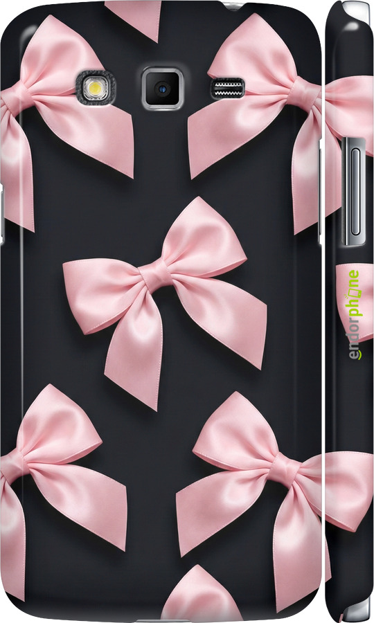 3D пластиковый матовый чехол Coquette Ribbons Dark Coquette для Samsung Galaxy Grand 2 G7102 - 6767m-41 изображение 